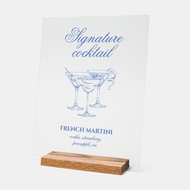 Dernier toast sur la côte Bachelorette Acrylique (Angle)