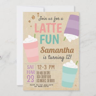 Dernière Fun Café Anniversaire Invitation