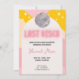 Dernière invitation de jeune fille au disco 