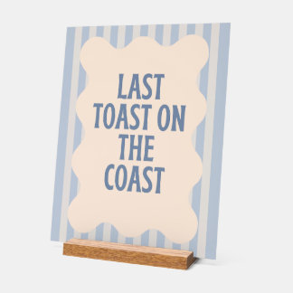 Dernière Toast sur la Côte Bachelorette Bleu Ondul