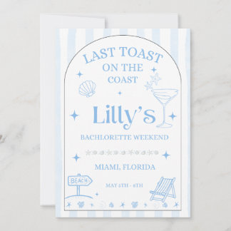 Dernière Toast sur la Côte Invitation de Bachelore