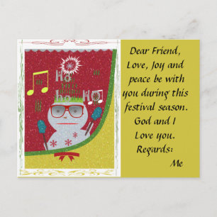 Dernières cartes Père Noël HoHoHo Love Joy et Peac
