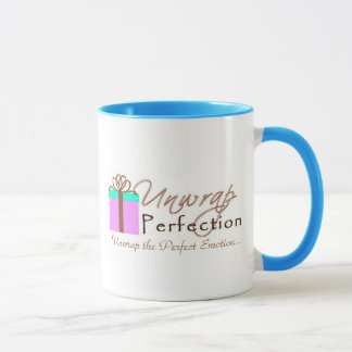 Déroulez la tasse de logo de perfection