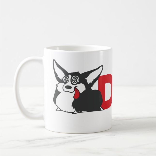 Derp Corgi-Tasse Kaffeetasse (Links)