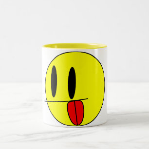 Derp Face Fun Zweifarbige Tasse