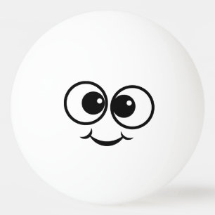 Derp-Gesicht Tischtennisball