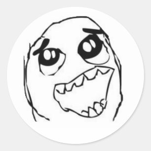Derp meme Aufkleber