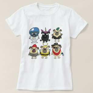 Derpie Möpsen in Kostümen T-Shirt