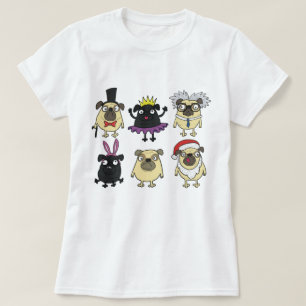 Derpie Möpsen in Kostümen T-Shirt