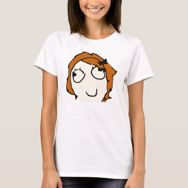 Derpina mit Schlick (rotes) Meme Shirt (Vorderseite)