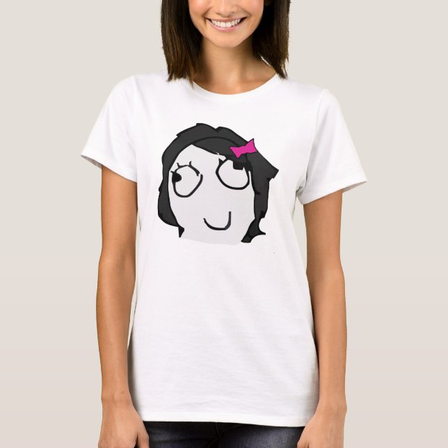 Derpina mit schlick (schwarzes Haar) meme Shirt (Vorderseite)