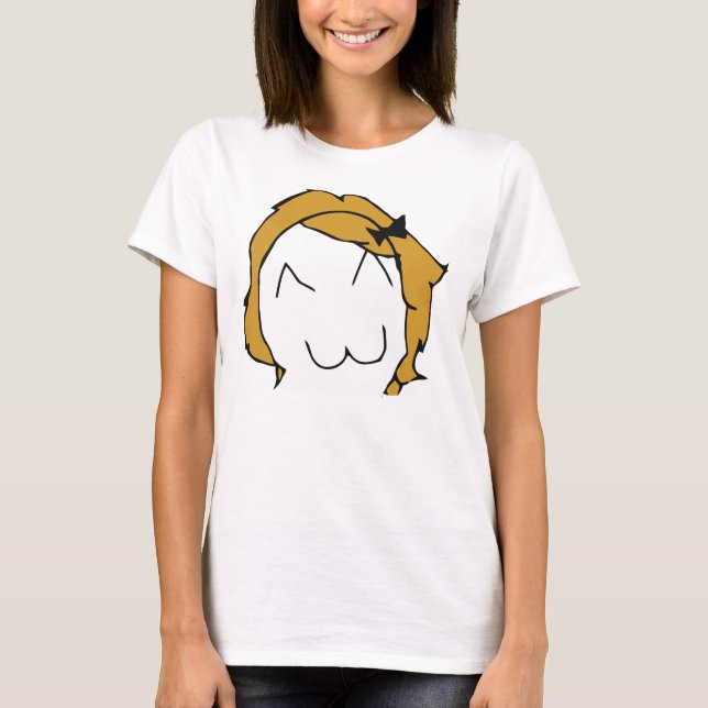 Derpina (sourire de Kitteh) - T-shirt de spaghetti (Devant)