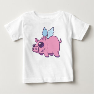 Derpy Kawaii Fliegendes Ferkel Cutie Baby T-shirt