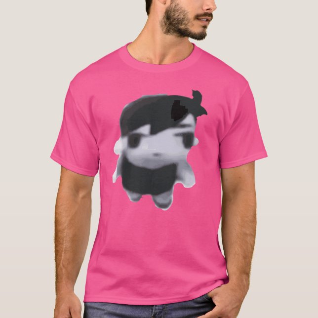 Derpy Omori Sunny Plush Funny T-Shirt (Vorderseite)