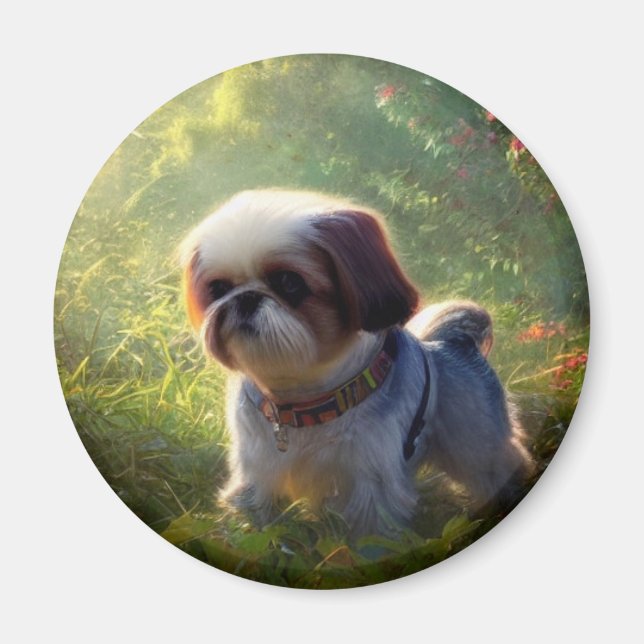 Derpy Shih Tzu Magnet (Vorne)