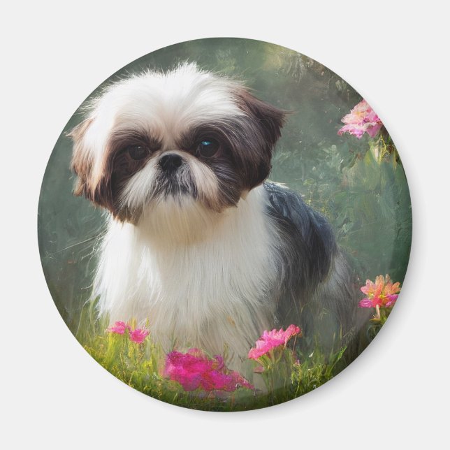 Derpy Shih Tzu Magnet (Vorne)