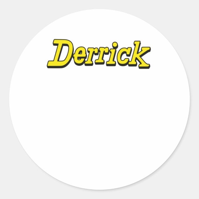 Derrick Fan Shirt Sticker (Vorderseite)