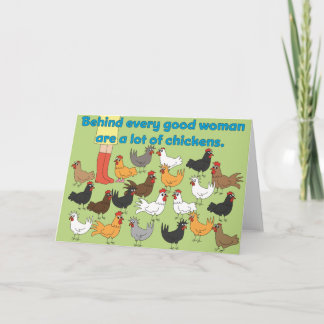 Derrière chaque bonne femme - carte de voeux