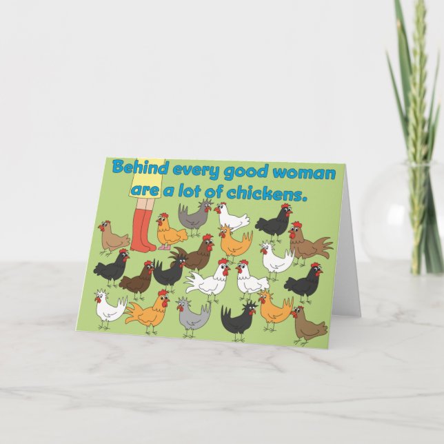 Derrière chaque bonne femme - carte de voeux (Devant)
