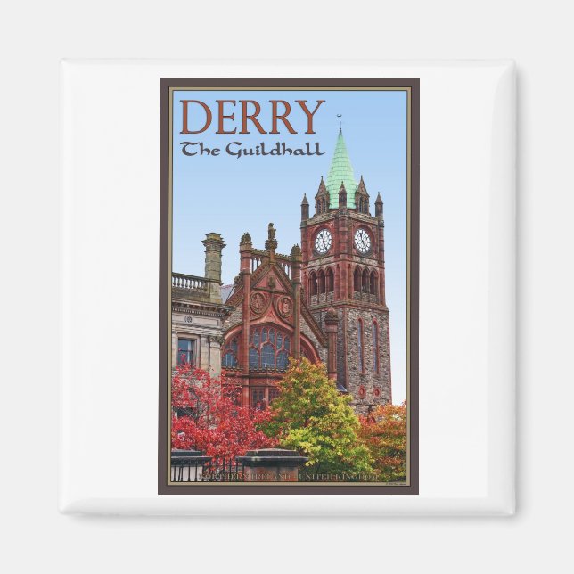 Derry - Die Guildhall Magnet (Vorne)