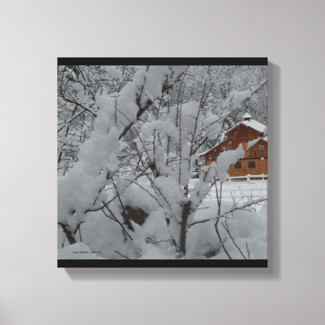 Derry Winter Ranch 12 x 12 Leinwand (Vorderseite)