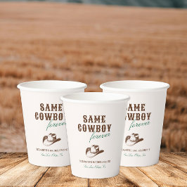 Derselbe Cowboy Forever Bachelorette Wochenende Pappbecher
