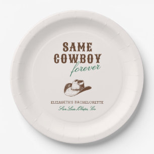 Derselbe Cowboy Forever Bachelorette Wochenende Pappteller