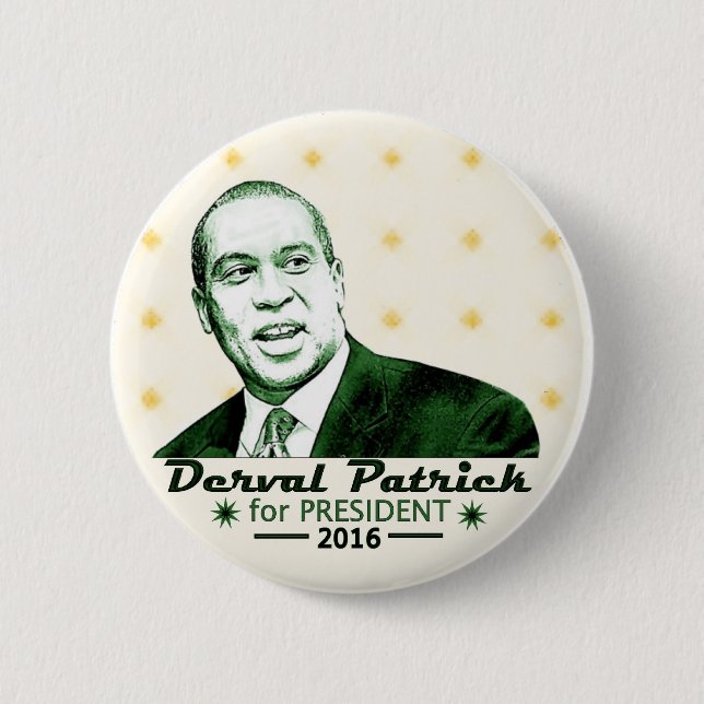 Derval Patrick für Präsidenten 2016 Button (Vorderseite)