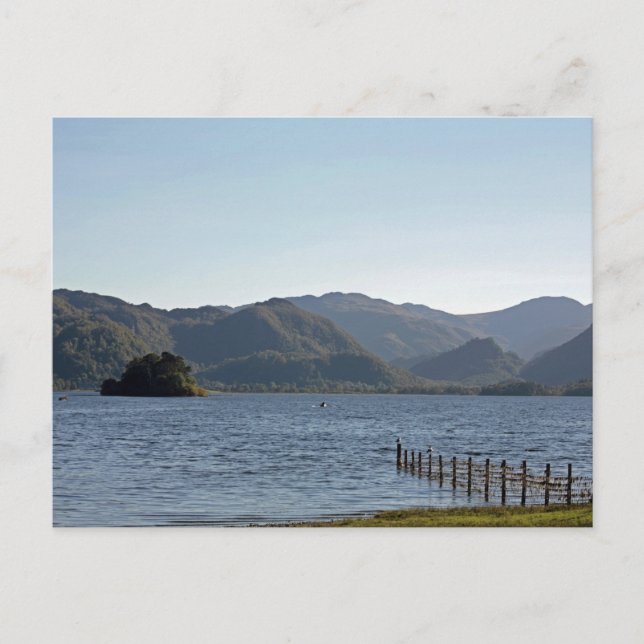 Derwent Water Cumbria England Postkarte (Vorderseite)