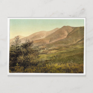 Derwentwater, Skiddaw, aus Latrigg, Lake District Postkarte