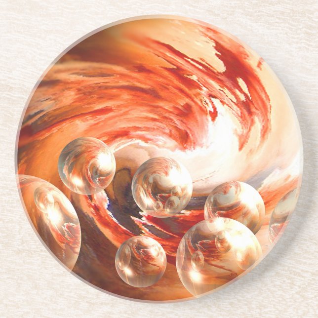 Derzeit Abstrakt Getränkeuntersetzer (Vorne)