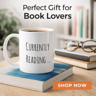 Derzeit lesend… Minimalist Book Lover Kaffeetasse