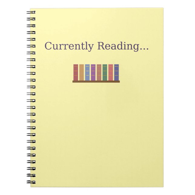 Derzeit Reading.. - Book Lover Notebook Cover Notizblock (Vorderseite)