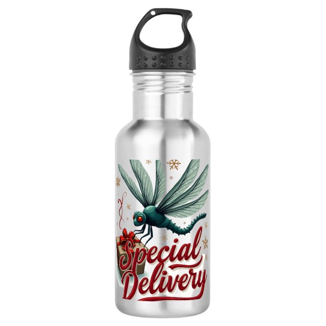 Derzeitige Delivery Dragonfly Edelstahlflasche (Vorderseite)
