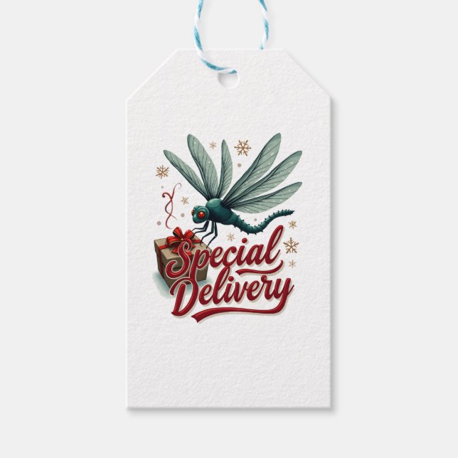Derzeitige Delivery Dragonfly Geschenkanhänger (Vorderseite)