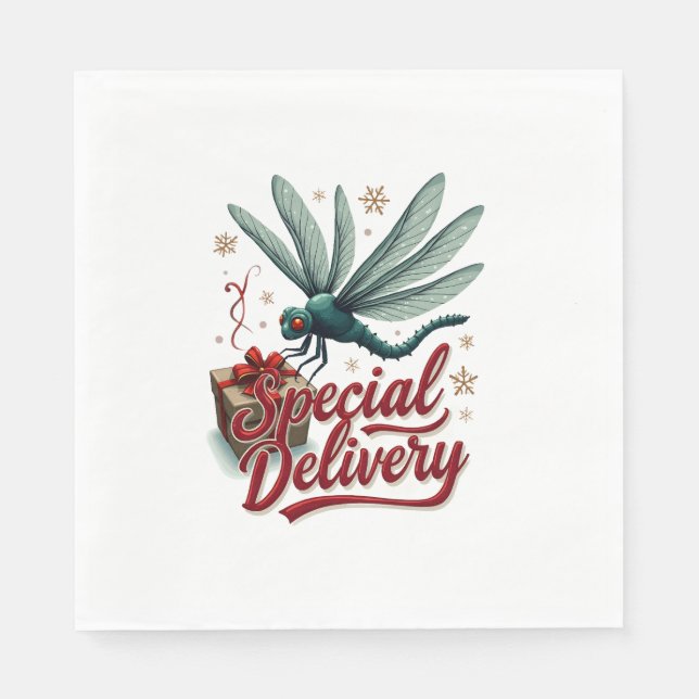 Derzeitige Delivery Dragonfly Serviette (Vorderseite)