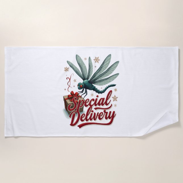 Derzeitige Delivery Dragonfly Strandtuch (Vorderseite)