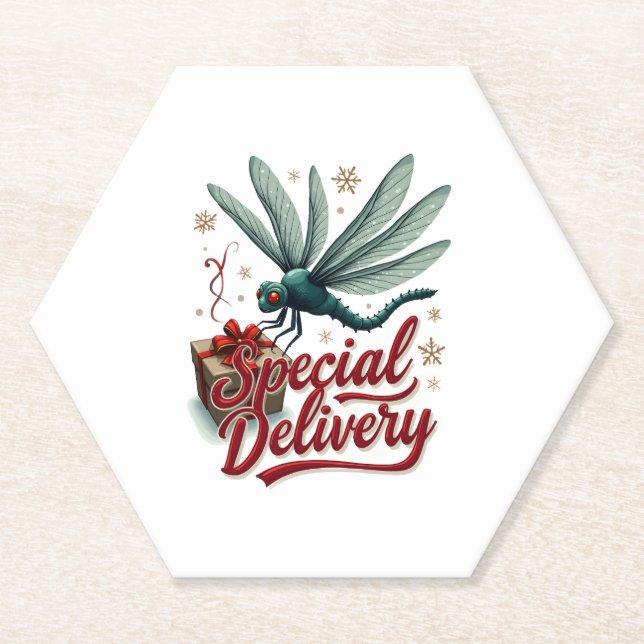 Derzeitige Delivery Dragonfly Untersetzer (Vorderseite)