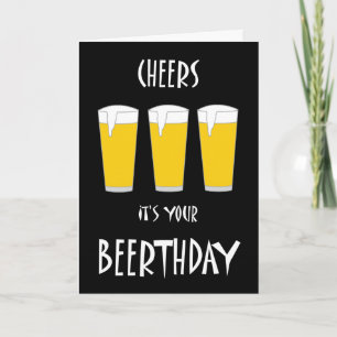 Des acclamations c'est votre carte de Beerthday