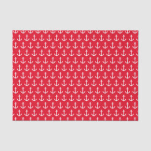 Des Ancres papier de soie de soie rouge loin