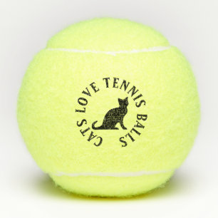 Des balles de tennis d'amour de chats - faites