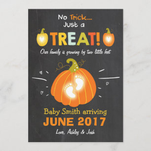 Des bonbons ou un sort de faire-part de grossesse