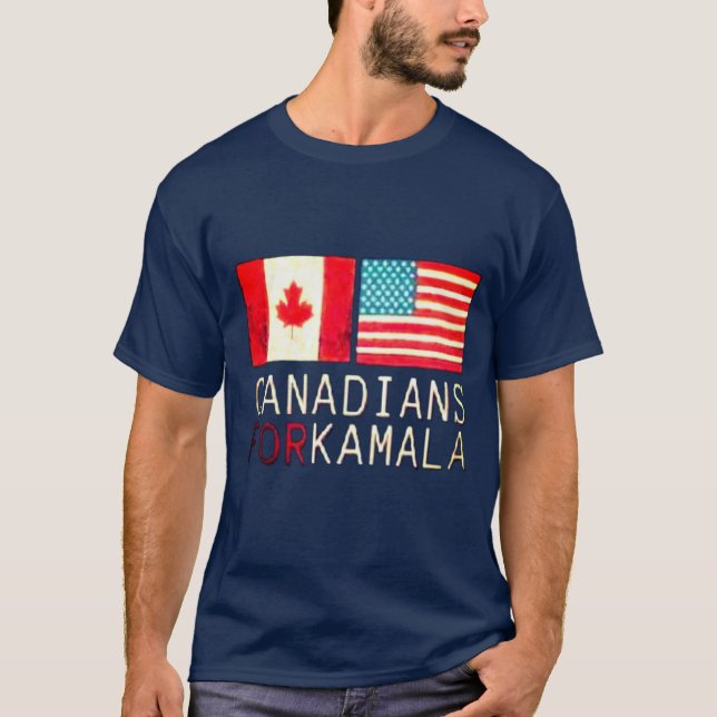 Des Canadiens pour Kamala T-Shirt (Devant)