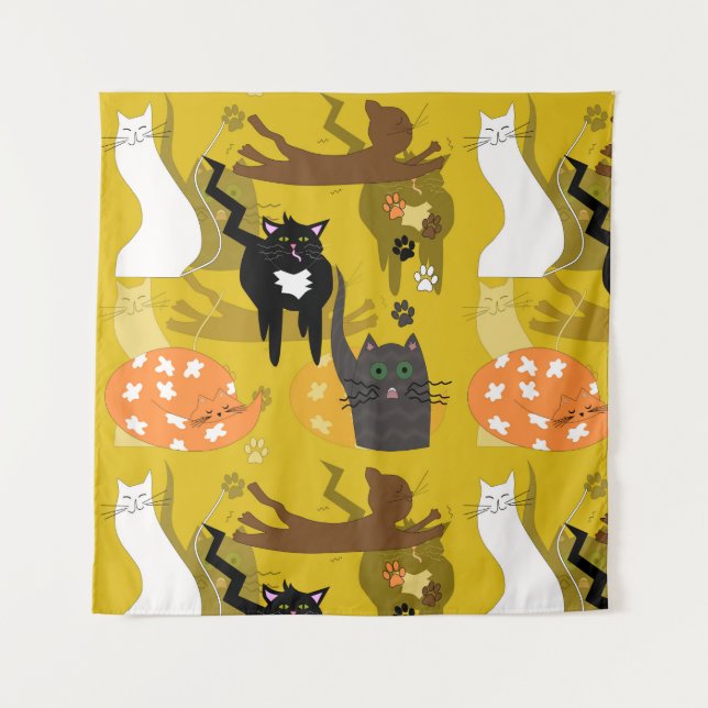 Des chats si différents. Tenture (Devant)