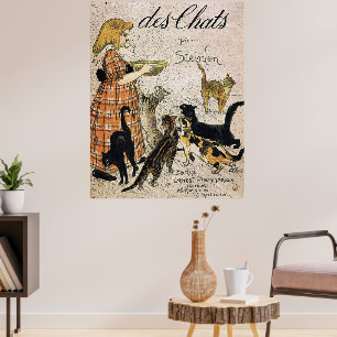 Des Chats von Theophile Steinlen Poster