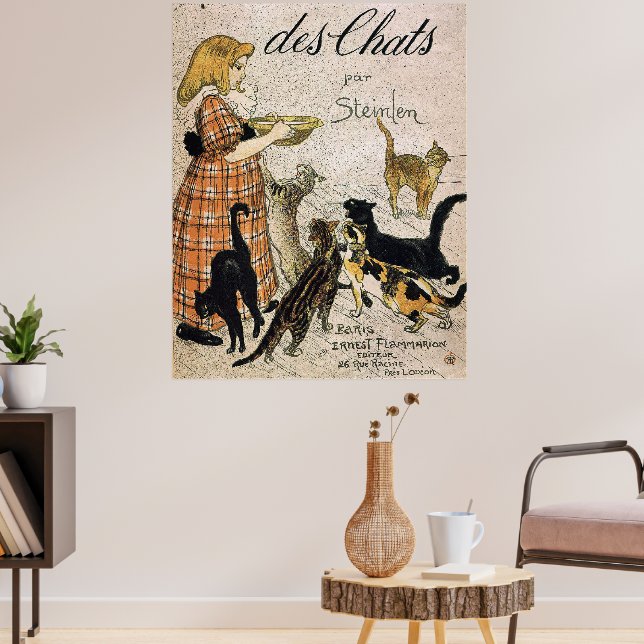 Des Chats von Theophile Steinlen Poster (Wohnzimmer 3)