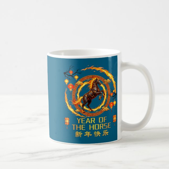 Des Chinesischen Feuerpferds Kaffeetasse (Rechts)