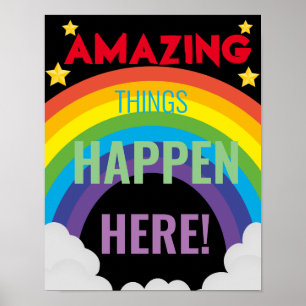 Des choses extraordinaires se passent ici poster e