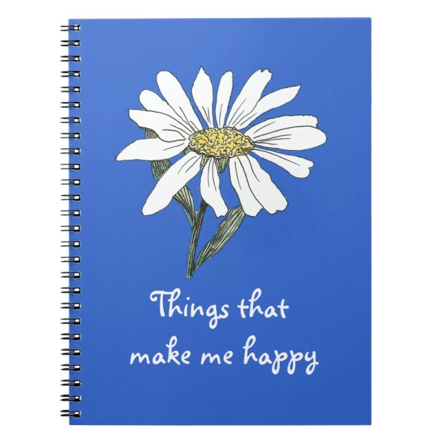 Des choses qui me rendent heureux Carnet (Devant)