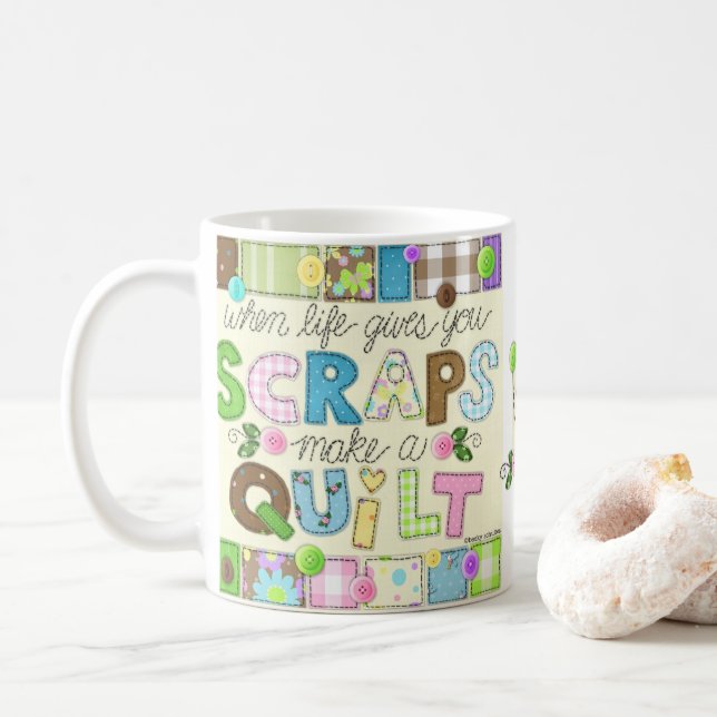 "Des chutes tasse personnalisée à édredon" (Avec donut)